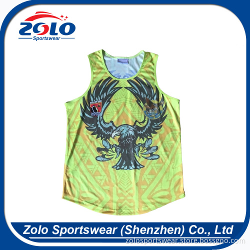 OEM orders acceptable make your own sleeveless super rugby jersey
